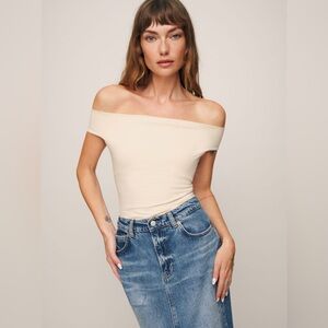 REFORMATION BRANSON KNIT TOP S